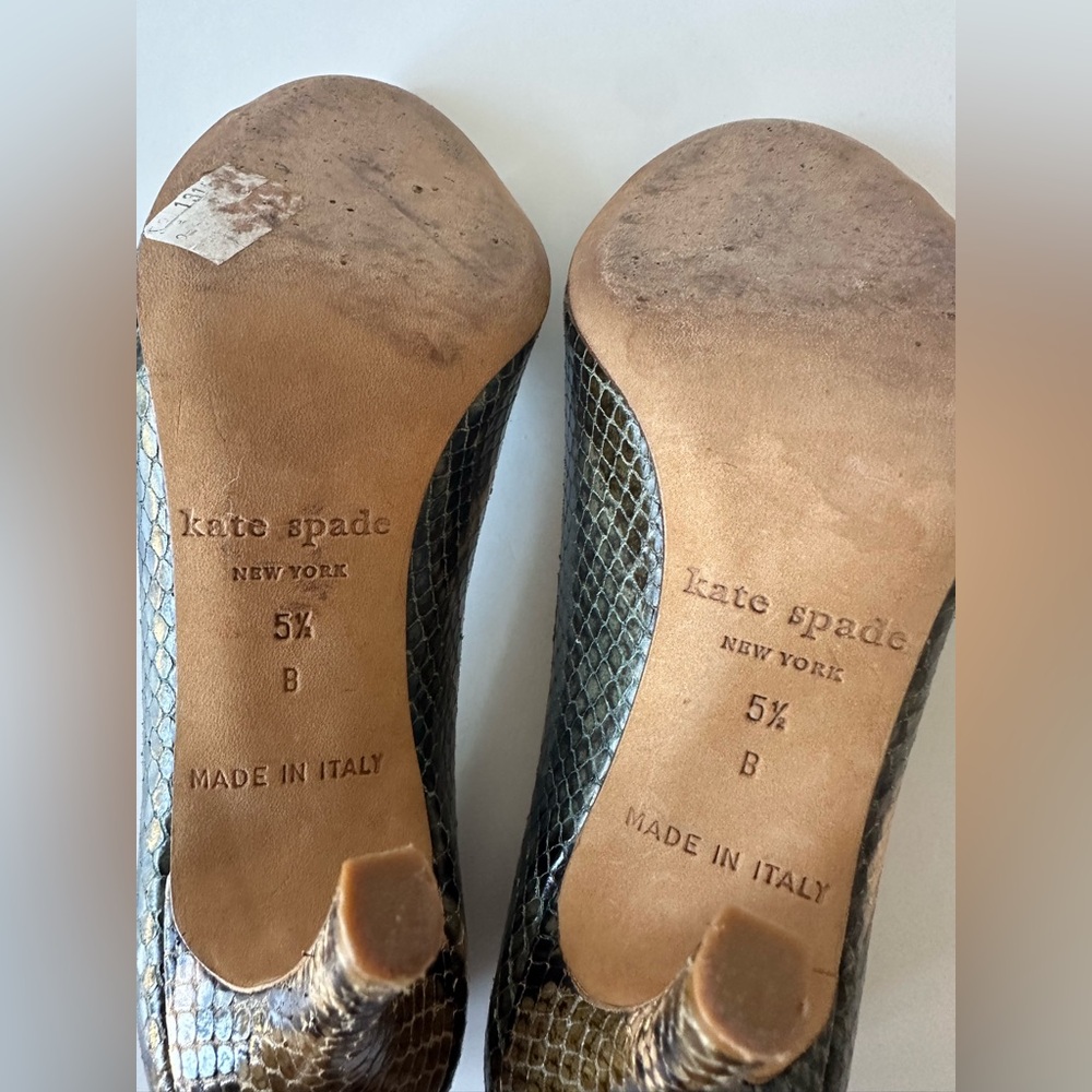 Kate Spade Python Open Toe - Picture 3 of 6